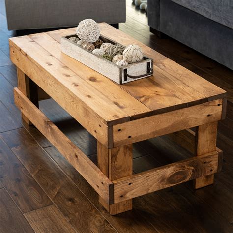 Landmark Pine Solid Wood Farmhouse Coffee Table - Walmart.com - Walmart.com