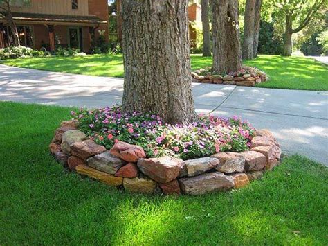 22 Beautiful Flower Beds Around Trees | Decor Home Ideas | Landscaping around trees, Landscaping ...