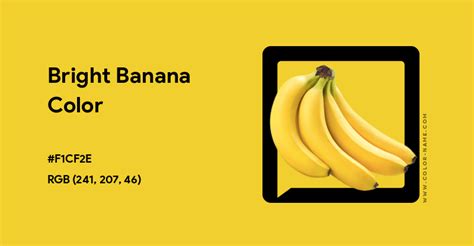 Bright Banana color hex code is #F1CF2E