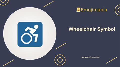 ♿ Meaning | Wheelchair Symbol Emoji | Copy and Paste