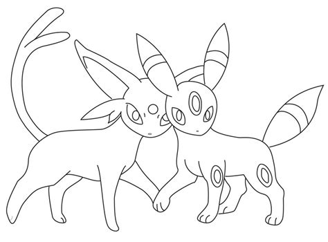 Umbreon And Espeon Coloring Pages at GetDrawings | Free download