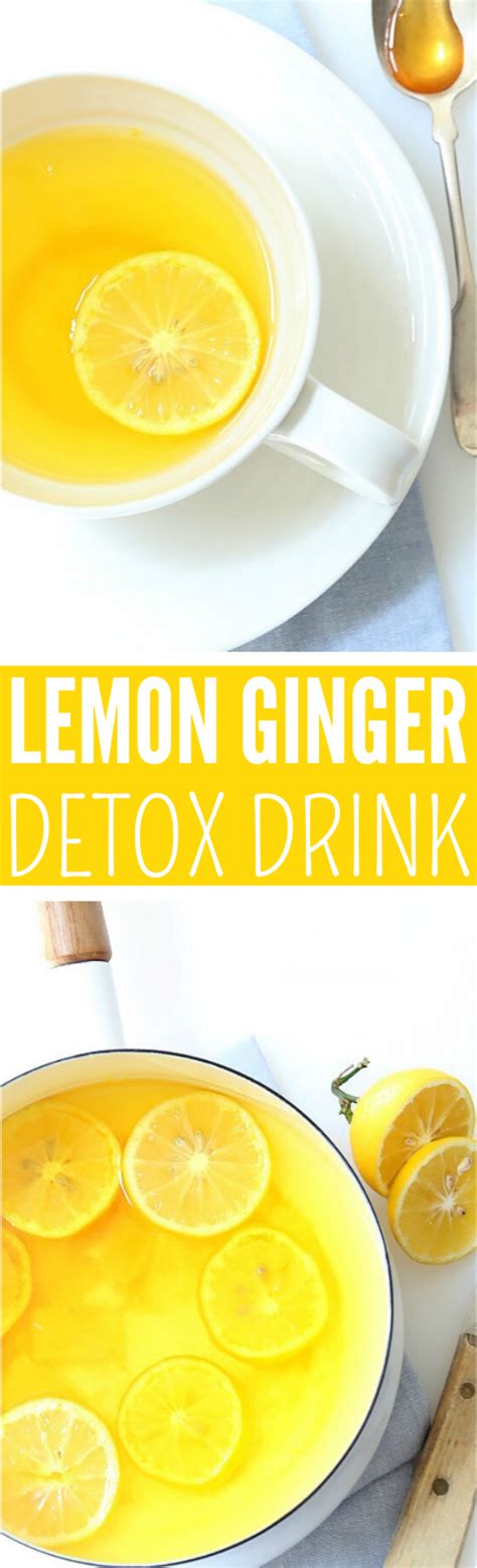 Lemon Ginger Morning Detox Drink #healthy #drink