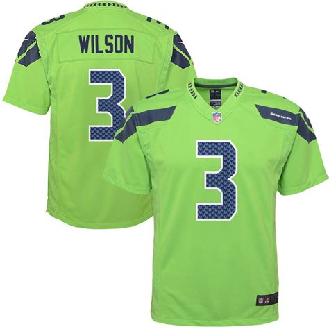 Youth Nike Russell Wilson Green Seattle Seahawks Color Rush Game Jersey ...