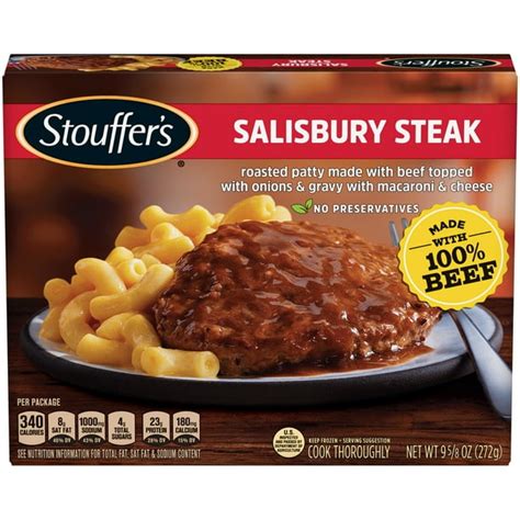 Stouffer's CLASSICS Salisbury Steak with Macaroni and Cheese, Frozen ...