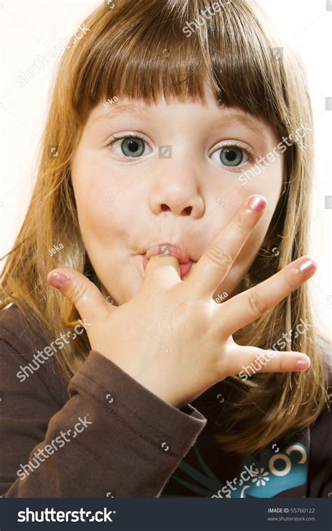 A Photo Of A Girl, Who Just Ate Some Cake - 55760122 : Shutterstock