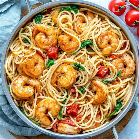 Easy Light Shrimp Pasta Recipe | Deporecipe.co