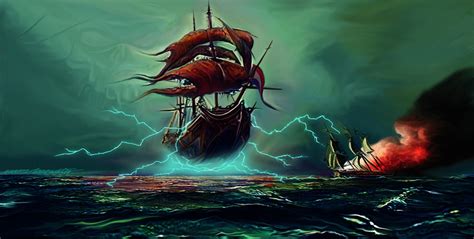 The Flying Dutchman Painting at PaintingValley.com | Explore collection of The Flying Dutchman ...