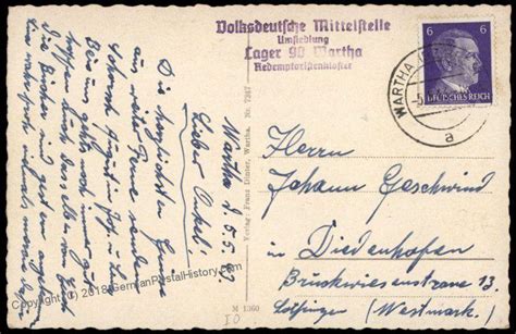 3rd Reich Germany Volksdeutsche Mittelstelle SS Resettlement Camp Lager 90 70301 | Europe ...