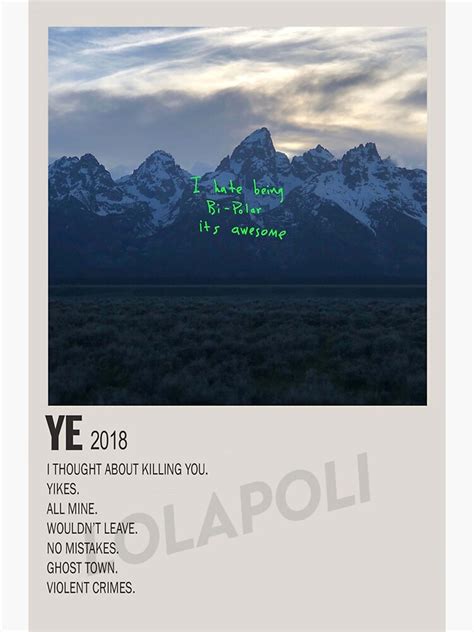 "Ye album cover posters, Tracklist poster, music poster" Sticker by ...