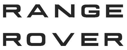 RANGE ROVER DECAL FONT | Range Rovers Forum