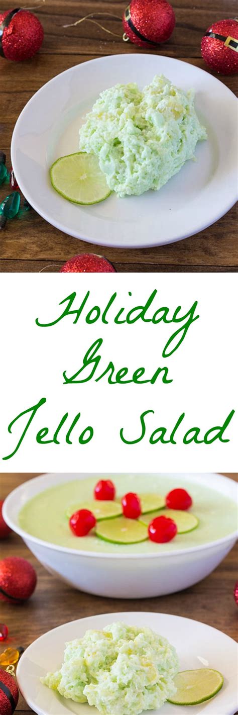 Holiday Green Jello Salad | Pear Tree Kitchen