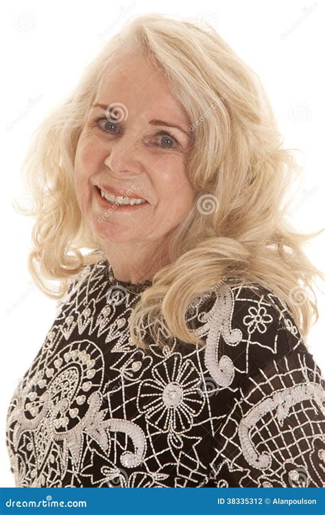 Elderly woman blonde close stock photo. Image of female - 38335312