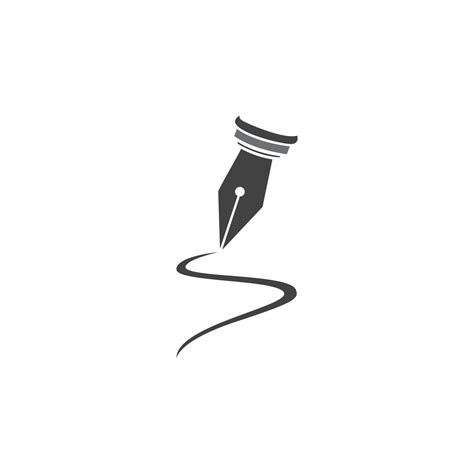 Feather pen Logo template Vector illustration 16974497 Vector Art at ...