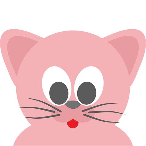 pink cats - Clip Art Library