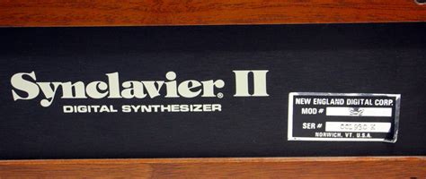 MATRIXSYNTH: Synclavier II ORK Keyboard New England Digital Synthesizer ...