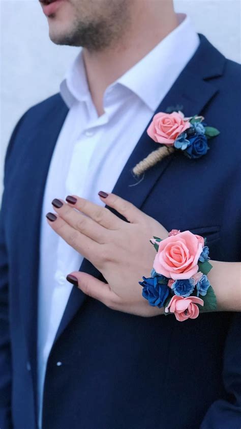 Corsage and boutonniere set wrist corsage and boutonniere etsy – Artofit