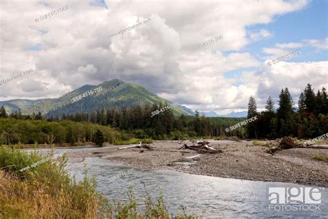 USA, Washington, Olympic National Park, Hoh River Valley, Stock Photo ...