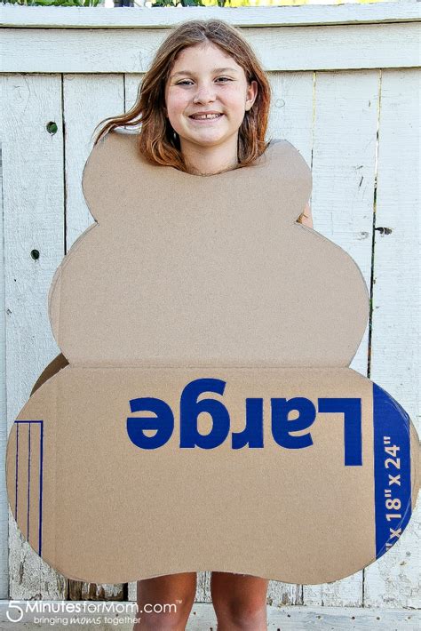 diy poop emoji costume - 5 Minutes for Mom