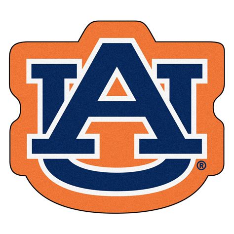 Auburn University Mascot Mat - "AU" Logo - Floor Rug - Area Rug