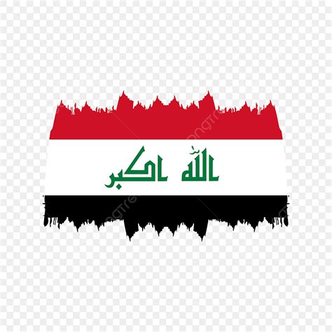 Iraq Flag Vector Hd Images, Iraq Flag With Brush Stroke, Iraq Flag, Iraq Flag Emoji, National ...