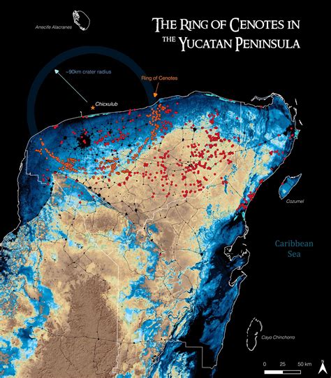 Chicxulub Crater and Ring of Cenotes | Karst Geochemistry and Hydrogeology