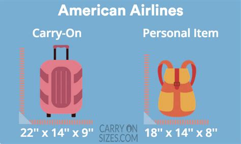 AMERICAN AIRLINES (AA) Carry On Size, Fees, Limits [2021] – Carry on Sizes