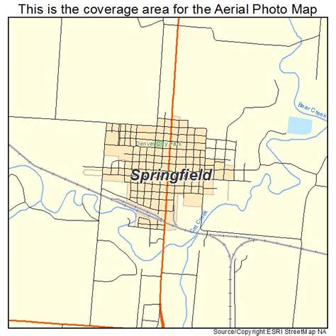 Aerial Photography Map of Springfield, CO Colorado