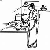 Cooking Coloring Page  Home sketch template