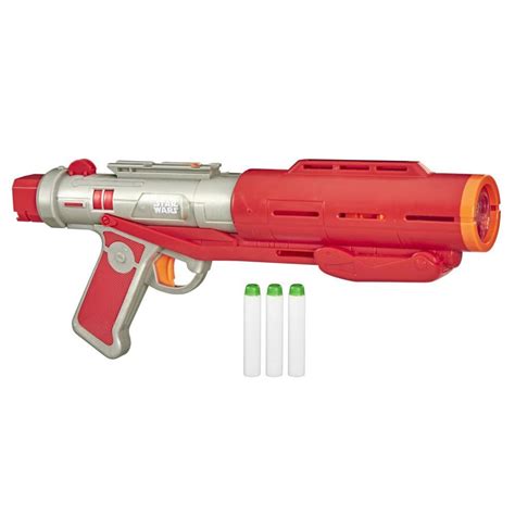 Nerf Star Wars Imperial Death Trooper Deluxe Dart Blaster, The Mandalorian, Lights, Sounds, Glow ...