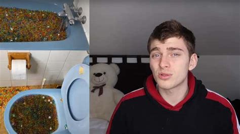 Man fills bathtub and toilet with Orbeez, pranking himself