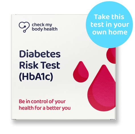 A1C Test Kit - At Home Diabetes Risk Test (HbA1c) - Check My Body Health US