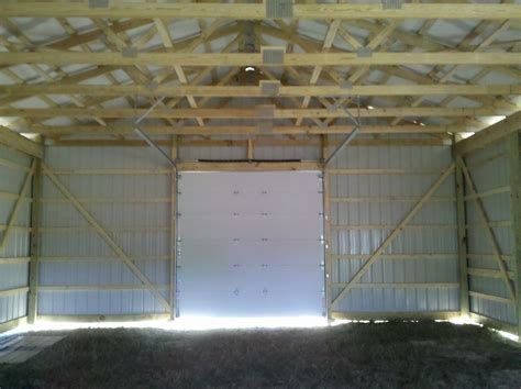 Inside Finished 30x40x12 Pole Barn | A view from the inside … | Flickr