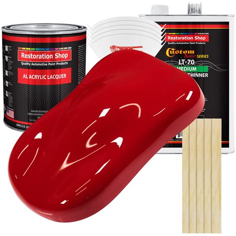 Restoration Shop - Viper Red Acrylic Lacquer Auto Paint - Complete ...