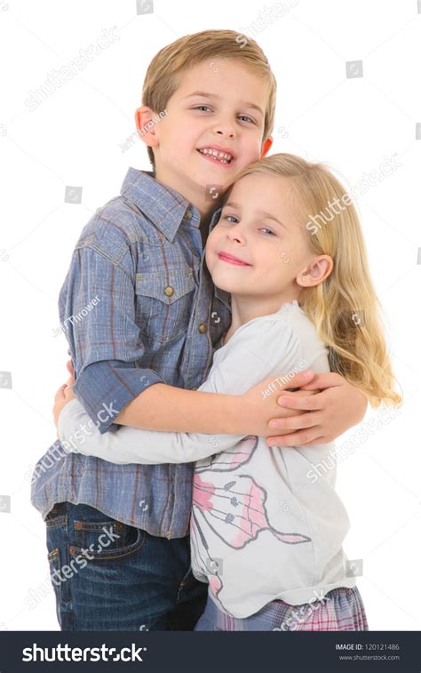 Happy Brother Sister Hugging Each Other Stock Photo 120121486 | Shutterstock