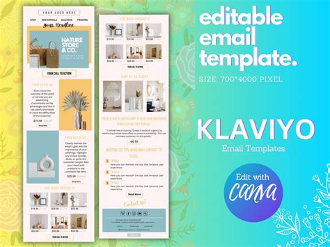 Klaviyo Email Template Klaviyo Templates CANVA Editable for - Etsy Australia