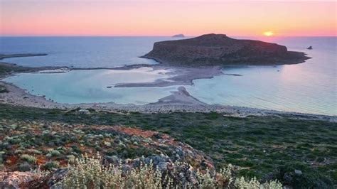 Sunset Over Balos Beach in Crete, Greece, Stock Footage | VideoHive