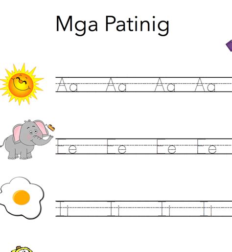 Patinig At Katinig Worksheets Preschool Grade 1 Sheets Abakada Ph ...