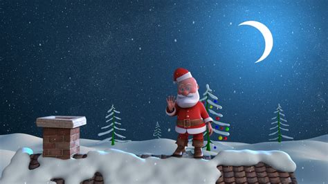 Christmas Santa Walking Logo Animation AEP - YouTube