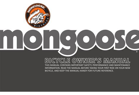 MONGOOSE MULTI SPEED OWNER'S MANUAL Pdf Download | ManualsLib