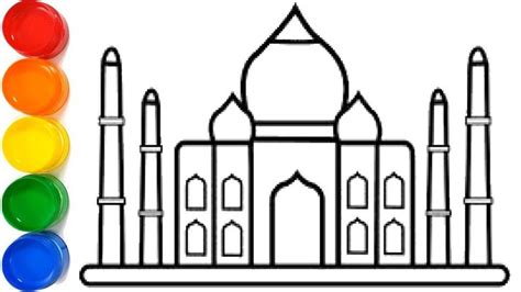 Learn to Draw a Taj Mahal | Easy Drawing Step by Step for Beginners | KS ART