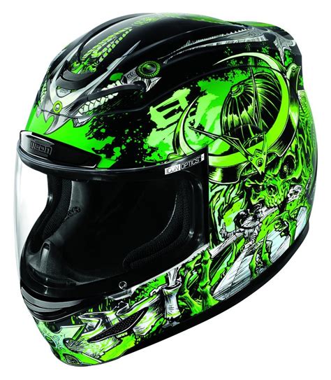 $190.00 Icon Airmada Shadow Warrior Full Face Motorcycle #204384