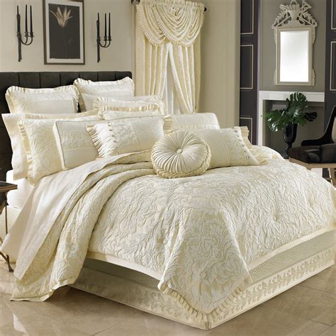 Marquis Ivory 4-Piece Comforter Set By J Queen – Latest Bedding