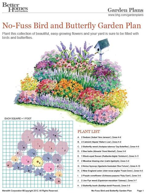 No-Fuss Bird And Butterfly Garden The farmer's garden is considered the ...