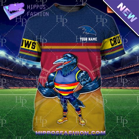 The Crows Adelaide AFL Custom Name 3D Tshirt - HipposFashion