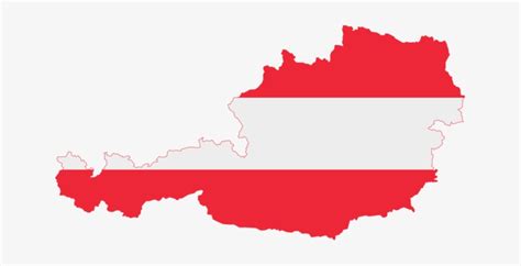 Flag Of Austria Map National Flag - Austria Flag Map Transparent PNG ...