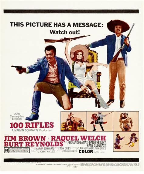 100 Rifles (1969) - Poster US - 1733*2097px