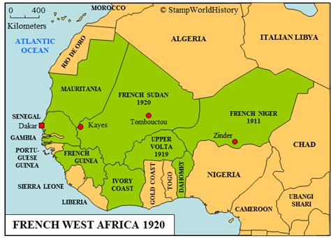 French West Africa Map | Cultural Map