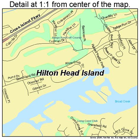 Hilton Head Island South Carolina Street Map 4534045