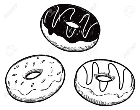 Donut Clipart Black And White | Free download on ClipArtMag