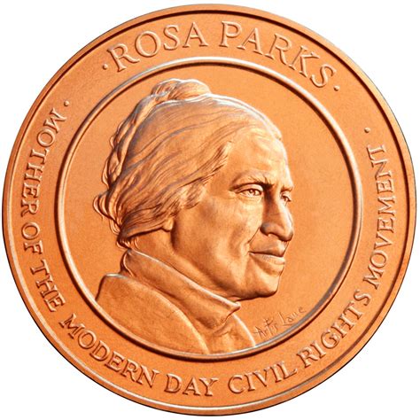 Rosa Parks Bronze Medal (obverse) | Museum of American Finance